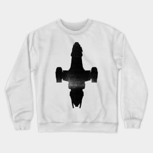 Serenity Silhouette | Black Crewneck Sweatshirt